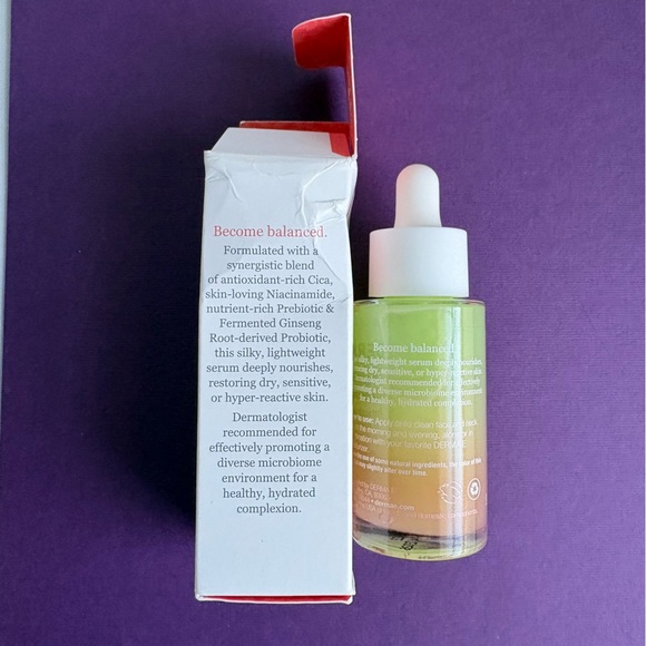 New Derma E Pure Biome Balancing Serum 1 Oz. Prebiotic & Probiotic Exp. 4/2026 - Picture 7 of 7
